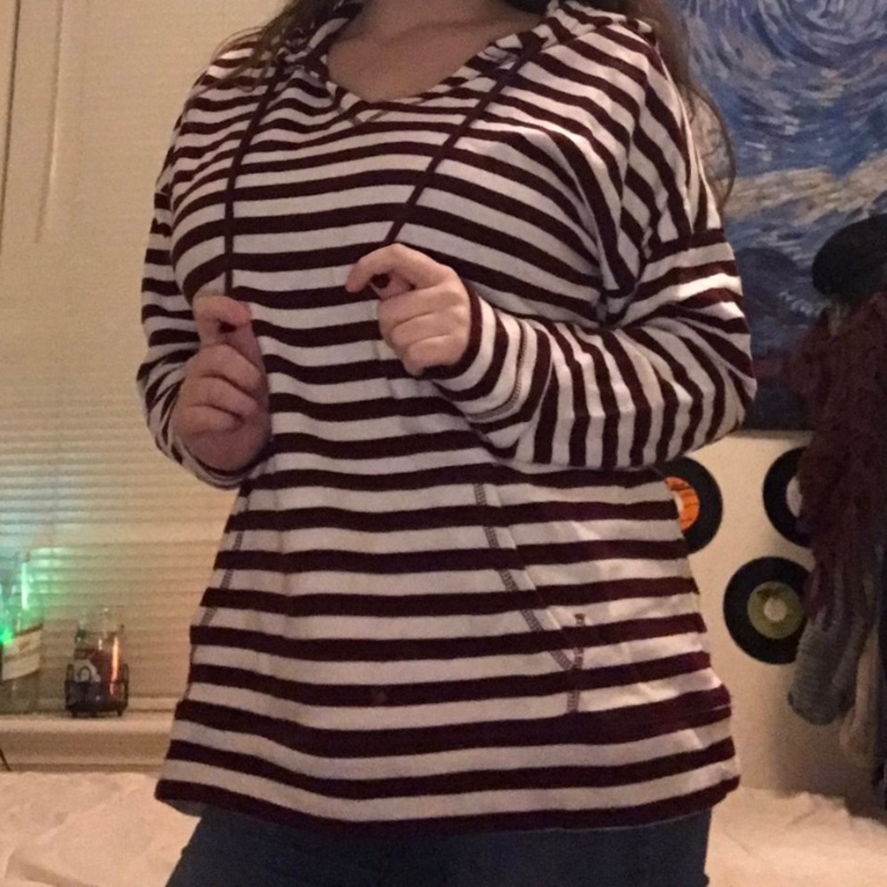 Striped hoodie